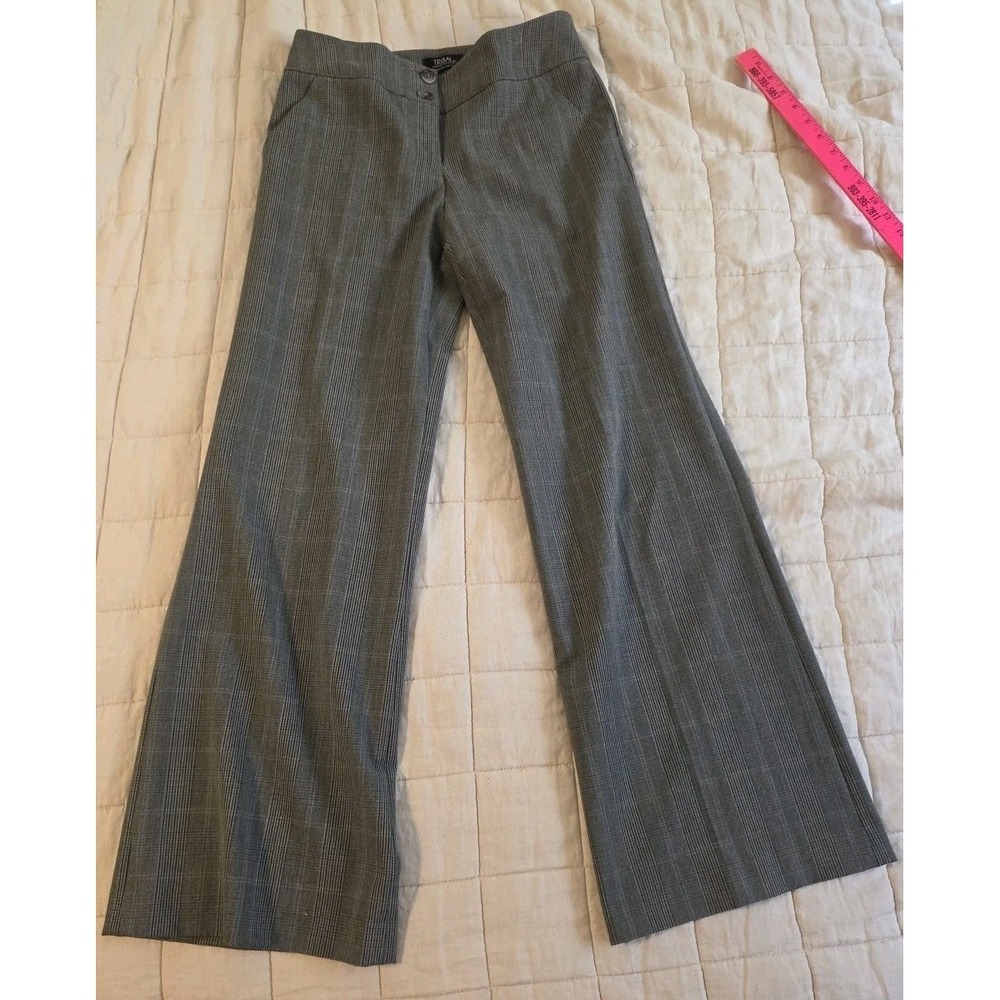 Tribal Pants Womens 2 Gray Stretch Straight Leg Dress Pants‎ Low Rise